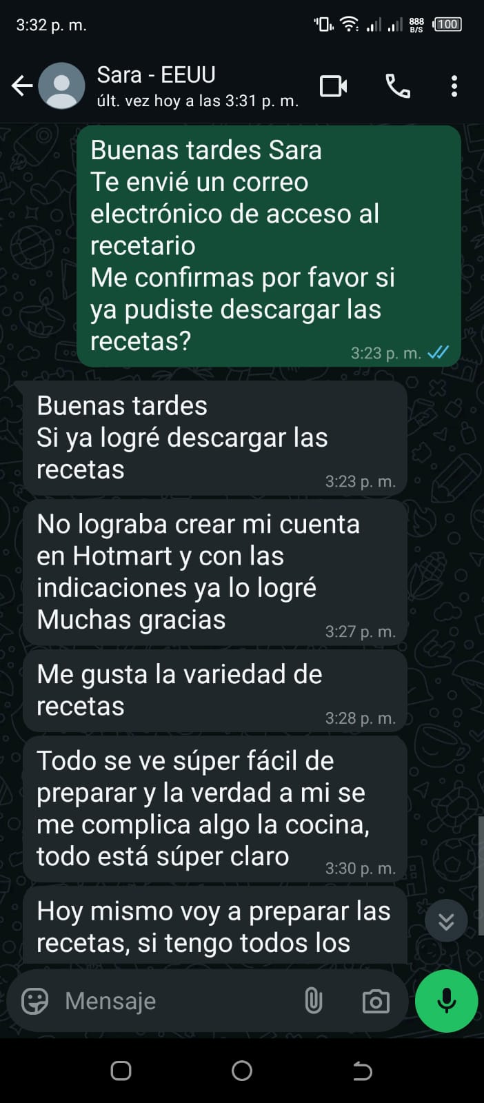Testimonio WhatsApp 2