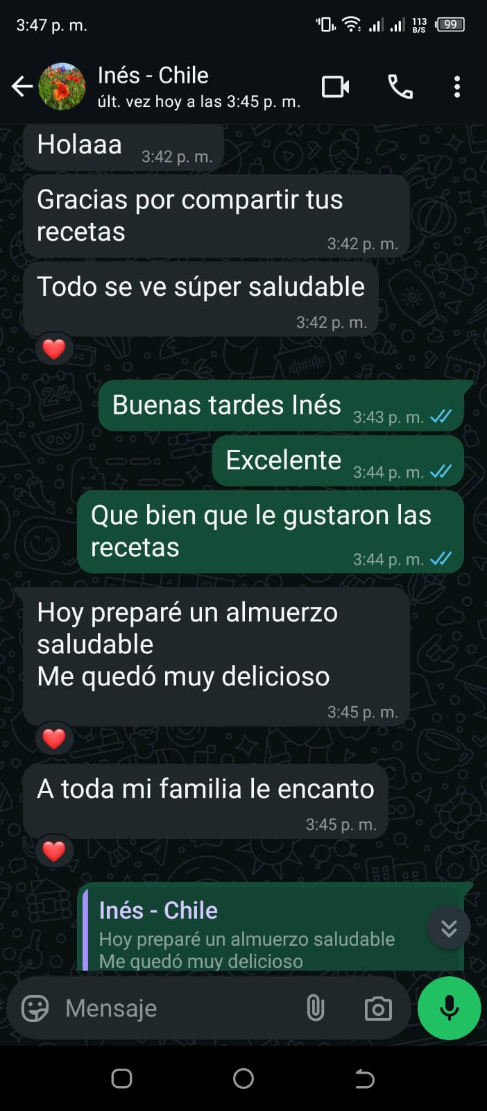 Testimonio WhatsApp 1